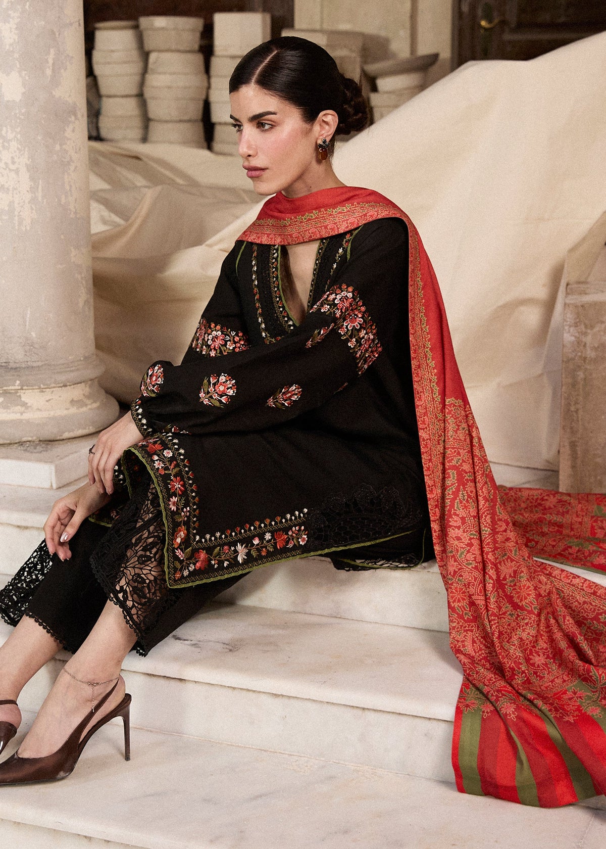 SIYAH - Dupatta - Mix & Match